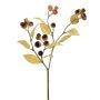 Deko Zweig Wollmispel CARLASIA, Früchte, orange-grün, 65cm