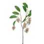 Kunstzweig Australische Silbereiche ALSHAT, Blüten, burgunderrot, 100cm