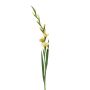 Große Kunstblume Gladiole AJNUR, gelb, 125cm