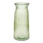 Blumenvase RUBIE aus Glas, hellgrün-klar, 20cm, Ø10,8cm