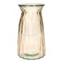 Blumenvase RUBIE aus Glas, taupe-klar, 20cm, Ø10,8cm