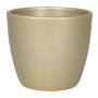 Keramik Blumentopf TEHERAN BASAR, gold-matt, 13,5cm, Ø15,5cm