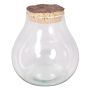 Glasbehälter VIVALDA mit Korkdeckel, klar, 17cm, Ø17cm
