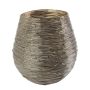 Laterne FRIDERIKE aus Eisen, gold, 15cm, Ø15cm