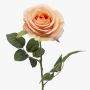 Rose künstlich BRUNETTE, pfirsich, 70cm, Ø11cm