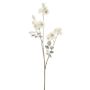 Deko Zweig Zierpfirsich JASERIA mit Blüten, weiß, 70cm