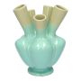 Keramikvase ANNALIES mit 5 Öffnungen, hellblau-grün, 26cm, Ø19cm