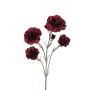 Künstlicher Zweig Nelke WINDOLIN, dunkelrot, 60cm