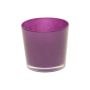 Pflanztopf ALENA, Glas, dunkellila, 12,5cm, Ø13,3cm