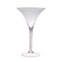 Große Cocktailschale SACHA AIR, Standfuß, Glas, klar, 40cm, Ø25cm