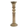 Kerzenhalter OKTAVIAN aus Mangoholz, braun, 40cm, Ø12,5cm
