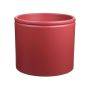 Übertopf ALCHIBA aus Keramik, rot-matt, 13cm, Ø15,5cm