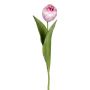 Textilblume Tulpe TRIFT, rosa-weiß, 50cm, Ø4,5cm
