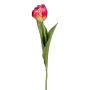 Textilblume Tulpe TRIFT, pink-grün, 50cm, Ø4,5cm