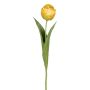 Textilblume Tulpe TRIFT, gelb-orange-grün, 50cm, Ø4,5cm