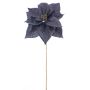 Künstliche Blume Weihnachtsstern EDILIAN, violett-gold, 70cm