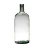 Deko Flasche NIRAN, Glas, recycelt, klar-grün, 50cm, Ø19cm