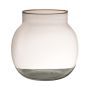 Vase für Blumen GANJA, Glas, recycelt, klar, 23cm, Ø23cm