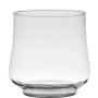 Glas Windlicht ADISRA, Standfuß, klar, 13,7cm, Ø13,9cm