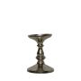 Aluminium Kerzenständer GIMANA, silber, 12cm, Ø9cm