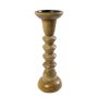 Mangoholz Kerzenleuchter COSTANTINO, braun, 30cm, Ø10cm