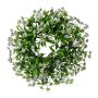 Künstlicher Kranz Mäusedorn ZURMI mit Blüten, flieder, Ø35cm