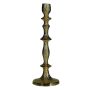 Spitzkerzenhalter GIUSEPPINA aus Aluminium, gehämmert, champagner-gold, 30cm, Ø10cm