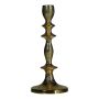 Spitzkerzenhalter GIUSEPPINA aus Aluminium, gehämmert, champagner-gold, 24cm, Ø10cm
