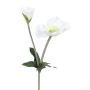 Plastikblume Christrose TRUNDA, weiß, 45cm