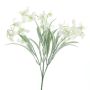 Dekoblume Schneeglöckchen YANELIS, Steckstab, gefroren, weiß, 40cm