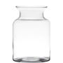Kerzen Halter HANNA EARTH, Glas, klar, 20cm, Ø14cm