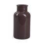 Dekoflasche LORRIE aus Glas, dunkelbraun, 16,5cm, Ø8cm