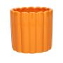 Pflanztopf JOLANTHA aus Keramik, orange, 7cm, Ø7,4cm