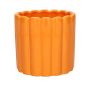 Pflanztopf JOLANTHA aus Keramik, orange, 12cm, Ø12,3cm