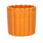 Pflanztopf JOLANTHA aus Keramik, orange, 13,5cm, Ø14cm