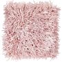 Couch Kissen DAKIRA, rosa, lange Fransen, 45x45cm