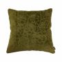 Deko Couch Kissen ALAIA, Rosenmuster, grün-gelb, 45x45cm
