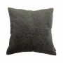 Deko Couch Kissen ALAIA, Rosenmuster, grau, 45x45cm
