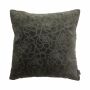 Deko Couch Kissen ALAIA, Rosenmuster, braun, 45x45cm