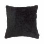 Deko Couch Kissen ALAIA, Rosenmuster, schwarz, 45x45cm