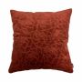 Deko Couch Kissen ALAIA, Rosenmuster, rost, 45x45cm