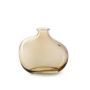 Dekoflasche aus Glas BLOMMY, beige-klar, 10cm, Ø11cm