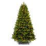 Kunst Christbaum SKIEN SPEED mit Zapfen, LEDs, 225cm, Ø130cm