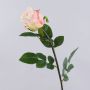 Rose künstlich SUNJIK, creme-rosa, 75cm, Ø7cm