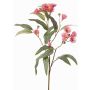 Eukalyptus Zweig künstlich WANARA mit Blüten, rosa, 100cm, Ø2-6cm