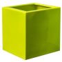 Pflanztopf DILLY aus Fiberstone, glänzend, outdoor, limettengrün, 50x50x50cm