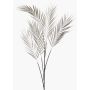 Kunst Goldfruchtpalmen Zweig LARMO, metallic-silber, 115cm