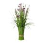 Kunstgesteck Lampenputzergras Bündel JIRVO mit Blüten, Rispen, lila-rosa, 50cm