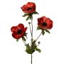 Samt Anemone Zweig WINFAS, rot-orange, 75cm, Ø9-11cm