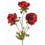 Samt Anemone Zweig WINFAS, dunkelrot, 75cm, Ø9-11cm